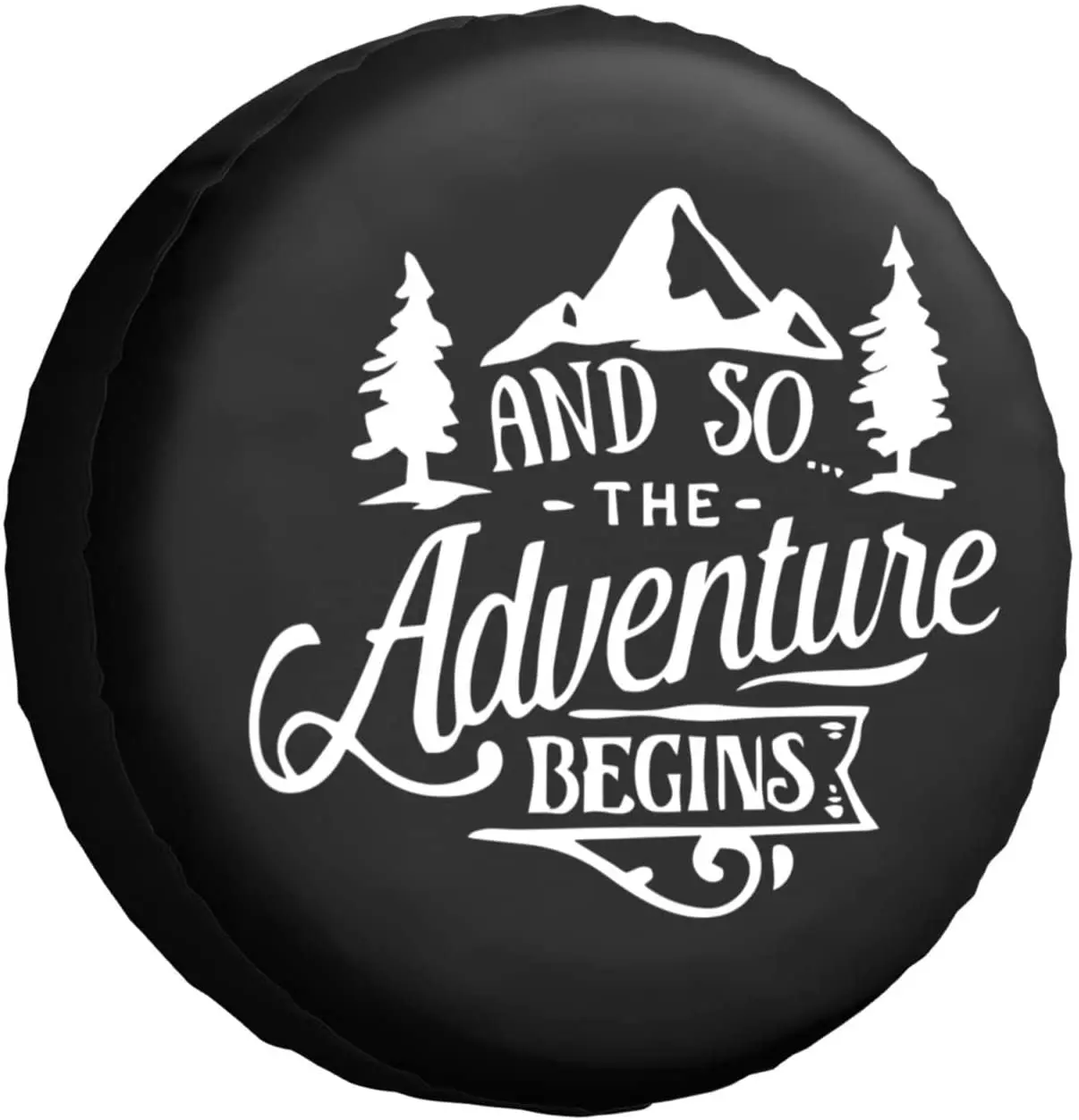 

and So The Adventure Begins Rv Spare Tire Cover for RV Trailer Wheel Covers for Trailer Tires Camping Weatherproof Universal for