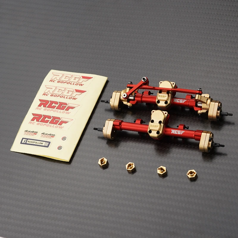 Передняя и задняя оси RCGOFOLLOW для радиоуправляемой гусеницы Axial SCX24 Gladiator Jlu Mustang C10