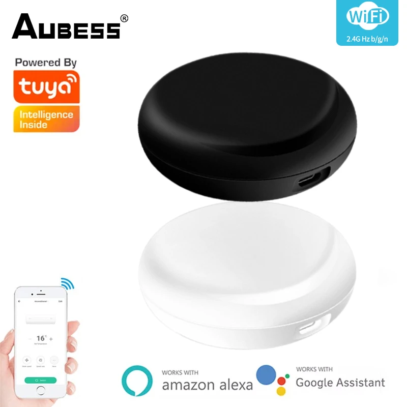 Tuya Wireless IR Remote Control Phone APP Infrared Controller Air Conditioner TV STB Smart Home Control Works With Alexa Google