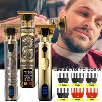 2022 vintage t9 hair trimmer machine cordless hair cutter finishing machine beard clipper hair for men electric shaver usb sale