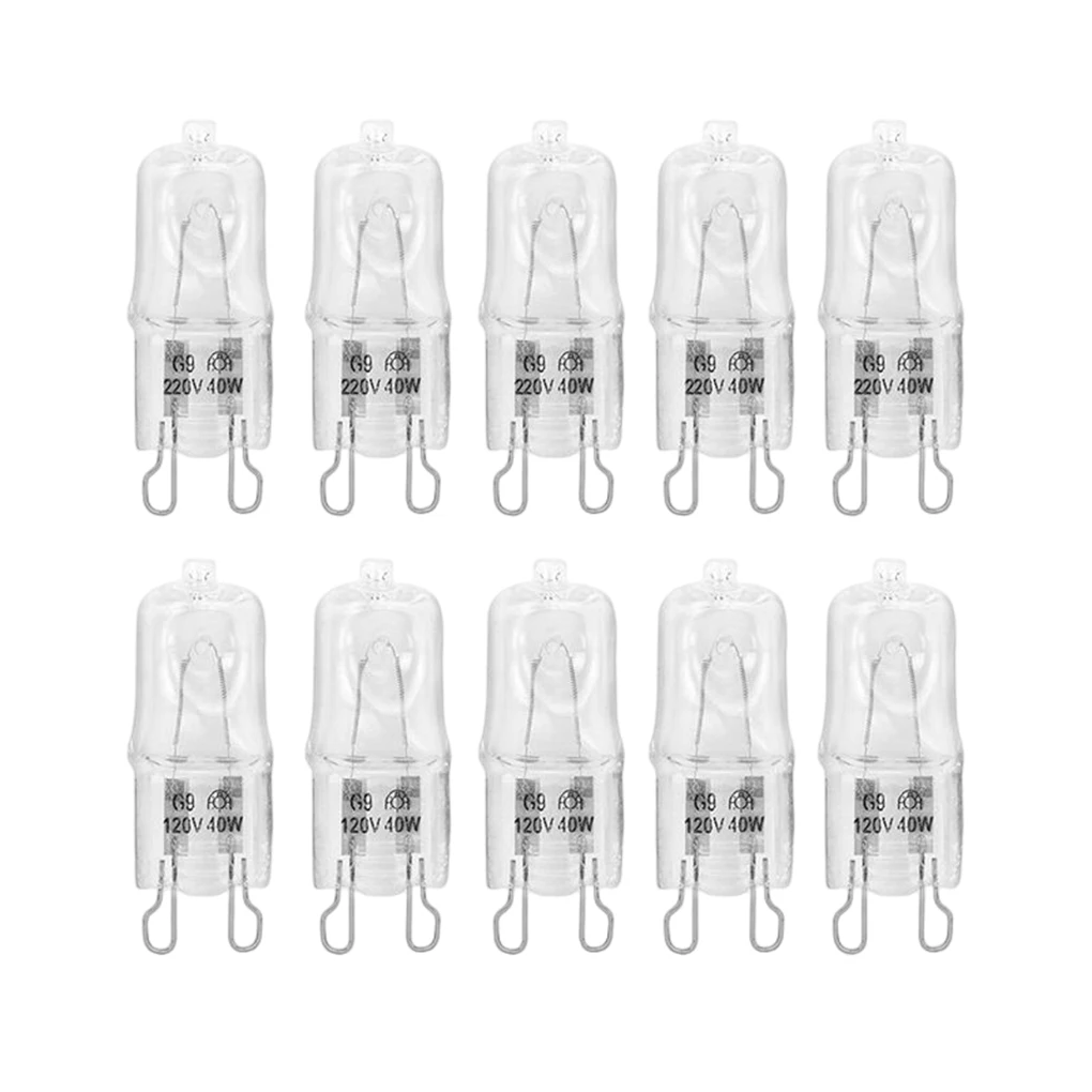 

G9 Halogen Light Bulbs 40 Watt Energy Saving Soft White Clear Light Bulbs