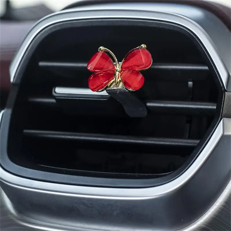 

2/3/5PCS Butterfly Automobile Aromatherapy Long-lasting Fragrance Available For Pregnant Babies Car Aromatherapy Clip Creative