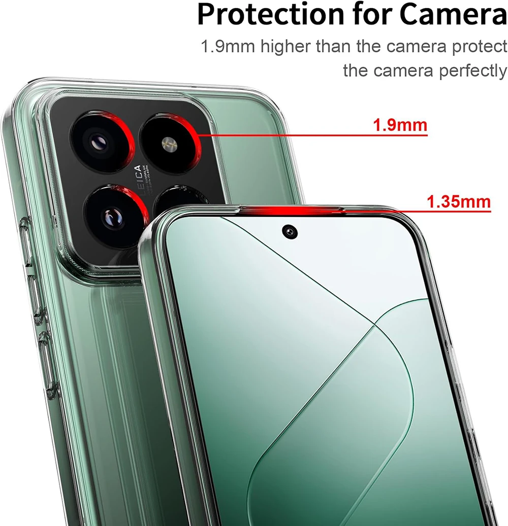 Ультратонкий силиконовый мягкий чехол для Xiaomi 14 14T 13 13T 12 12X 12S 12T Pro Lite