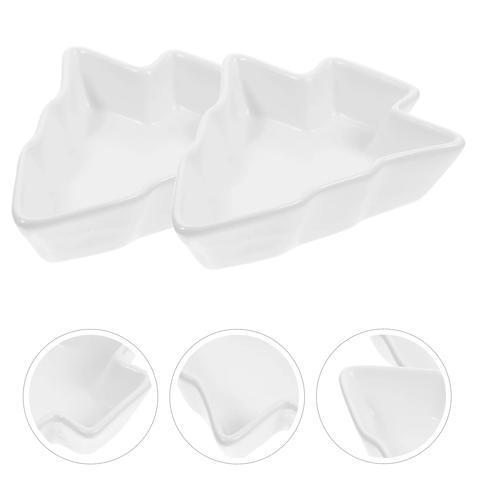 

Christmas Serving Plate Dish Tray Plates Tree Sauce Snack Ceramic Candy Dishes Appetizer Dessert Shaped Platter Trays Fruit