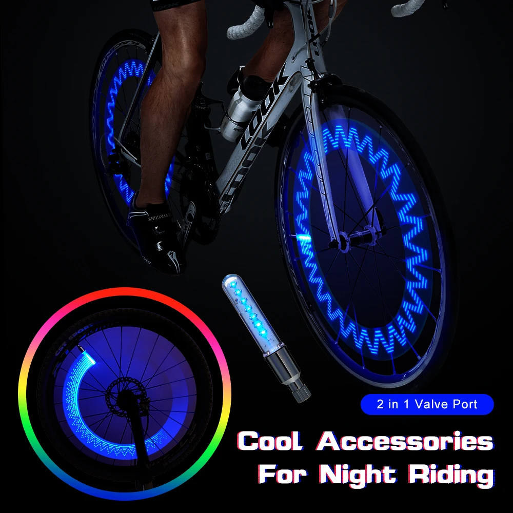 

Умный велосипедный шиномонтажный клапан задняя звезда для велосипеда задняя звезда для езды в ночное время