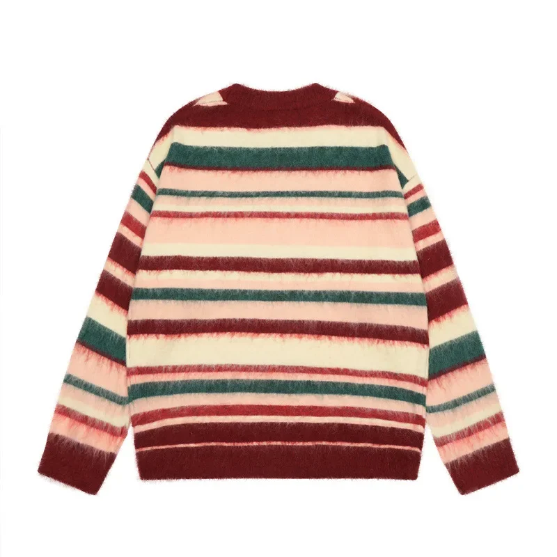 Tangshu модный осенний новый вязаный свитер для пар винтажный повседневный топ из