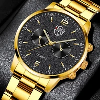 montre homme luxury mens watches stainless steel quartz wrist watch for men business casual leather watch relogio masculino