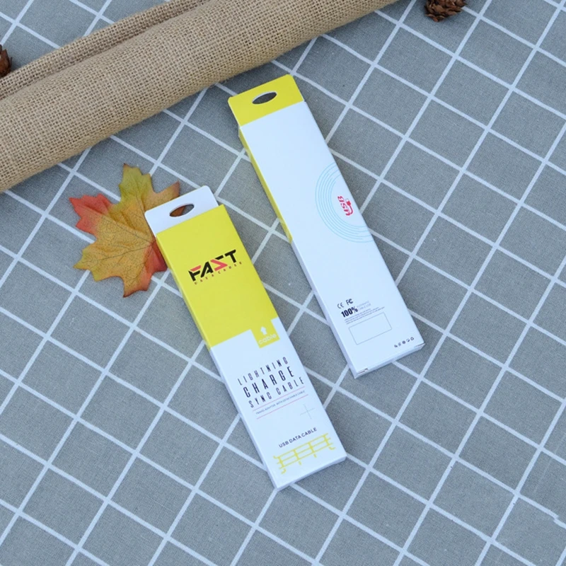 100 шт. упаковочная коробка для кабеля передачи данных универсальная кабелей Lightning