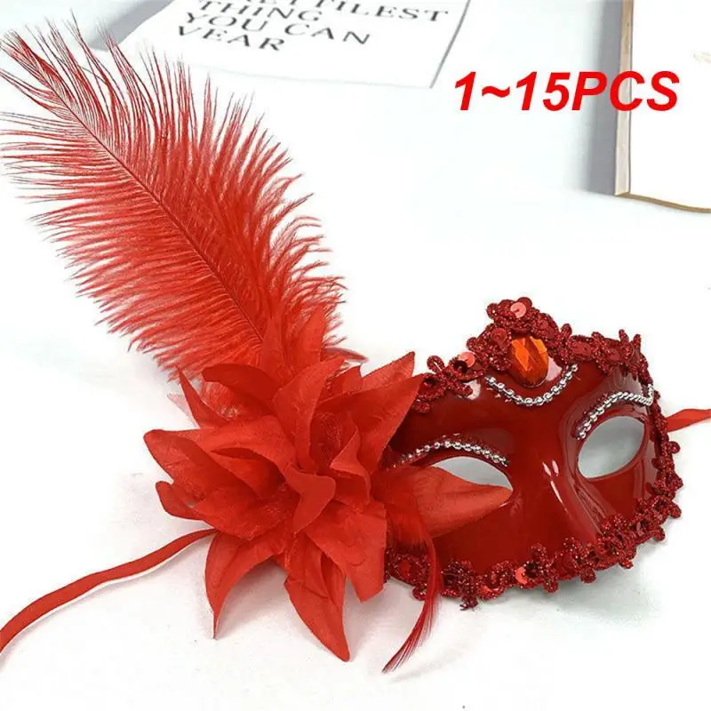 

1~15PCS Halloween Mask Pure Natural Ostrich Hair Craftsmanship Multi Scenario Usage Add More Joy And Activities Full Of Fun