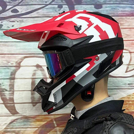 For man ATV DOT approved Motorcycle Helmet bike downhill New Motocross Helmets Chopper Biker Motorbike Helm Professional