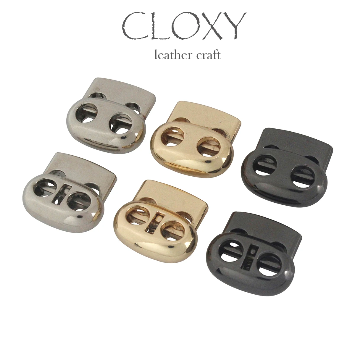 

10pcs Metal Fashion Beam Rope Buckle Pig Nose Double Holes Clasp for DIY Clothes Bag Sportswear Shoelace Rope Parts Accessories