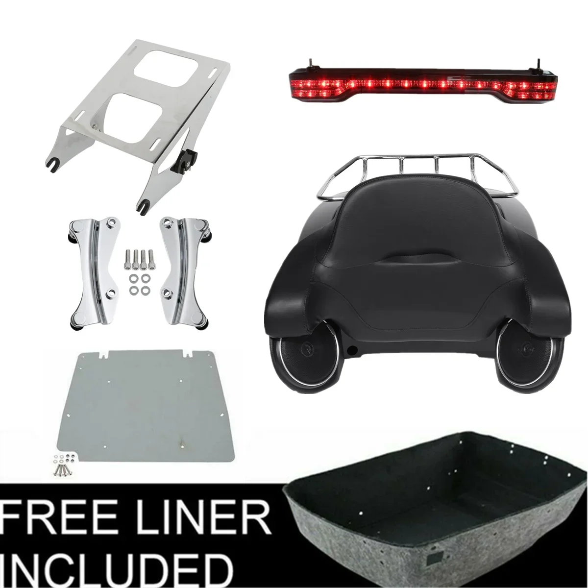 Багажник King Pack динамик светильник для Tour Touring Road Glide Electra 2014-2023 19 аксессуары