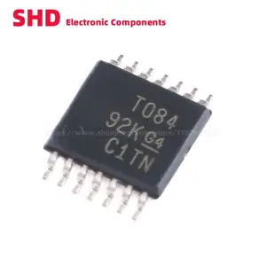 5pcs TL084 TL084CPWR T084 TSSOP-14 Quad High Slew Rate JFET Input Operational Amplifier Chip Brand New Authentic