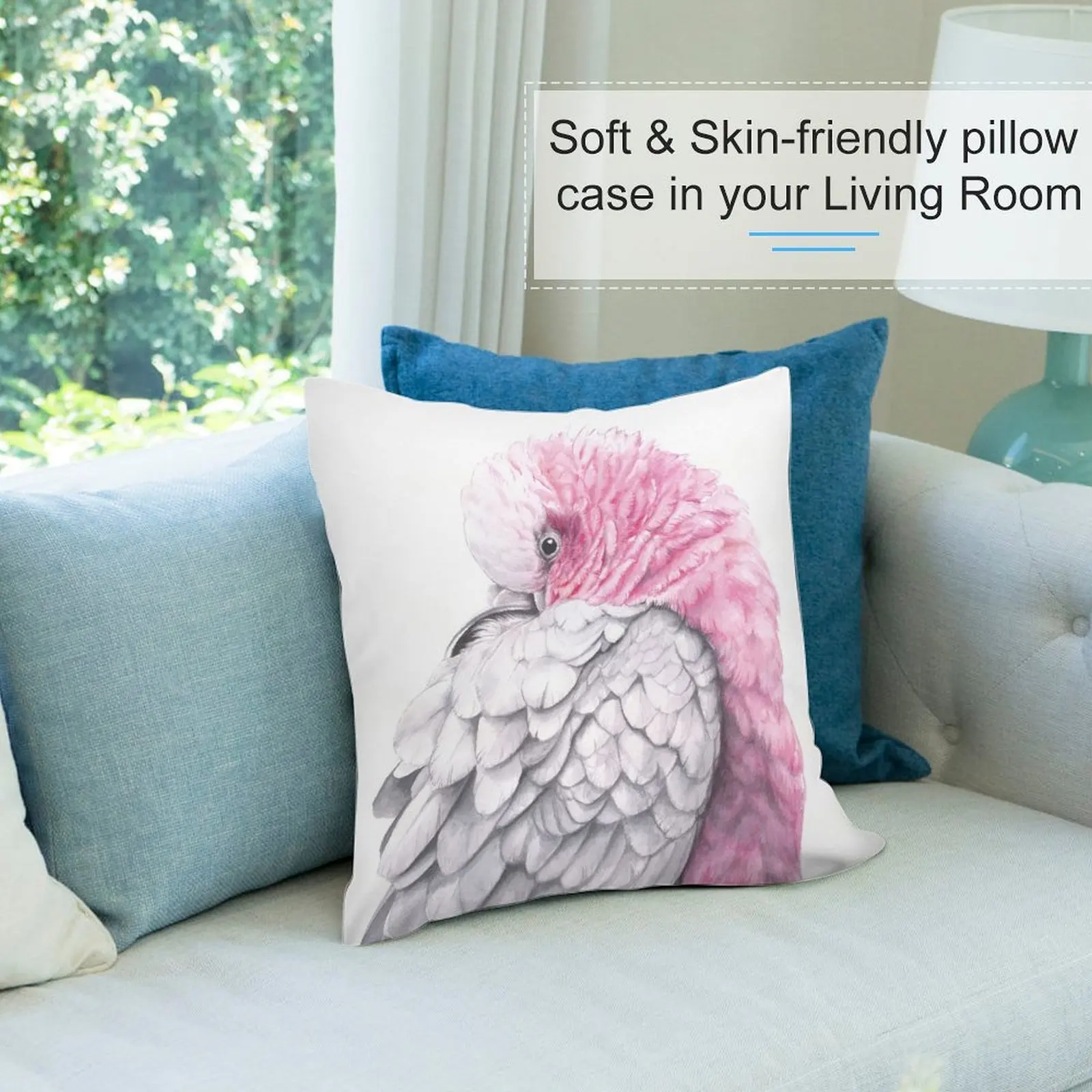 Глалах - розовая птица австралийский дизайн родной птицы Надя Некроудова