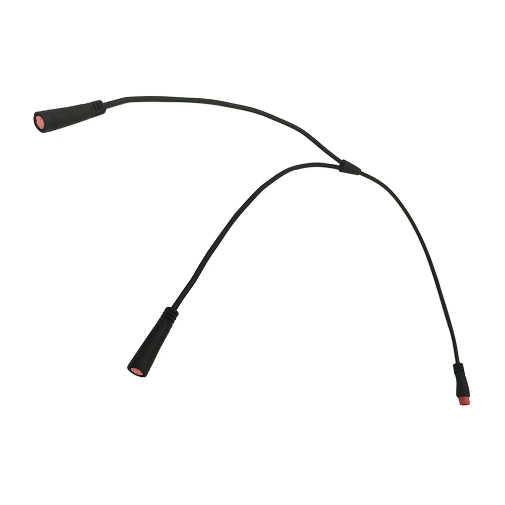 

E-bike Y Splitter Cable RED 2 Pin Connector Electric Bicycle 1male To 2female Scooter Brake Sensor Cable Ebike Accessories