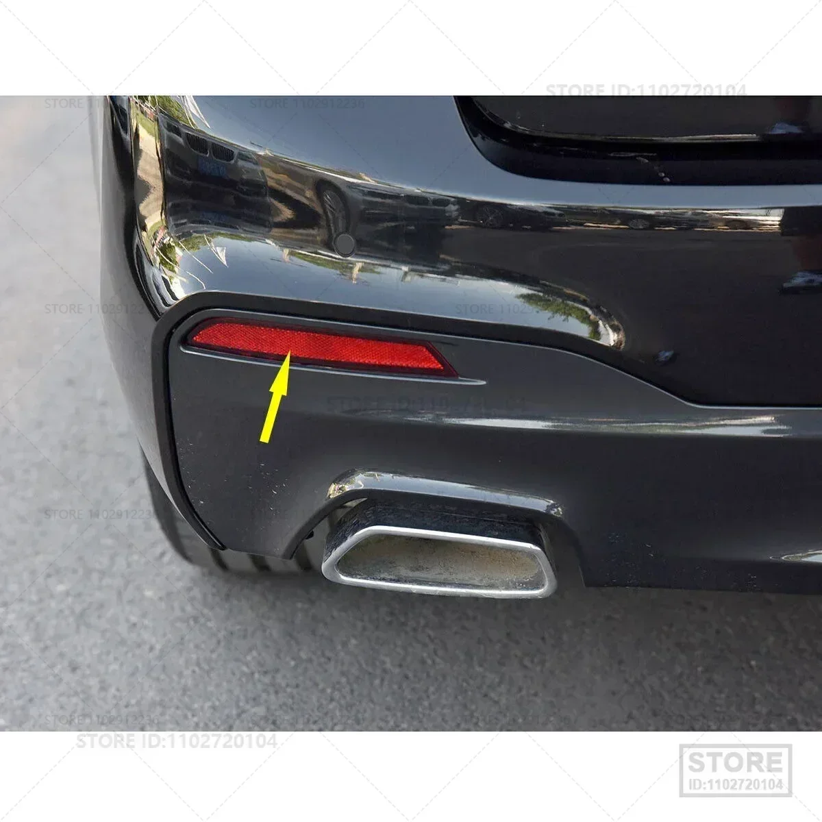 Для BMW 530e 530eX 530i 530iX 540dX 540i 540iX M550iX (G30 G31) отражатель заднего бампера 63147851577 63147851578