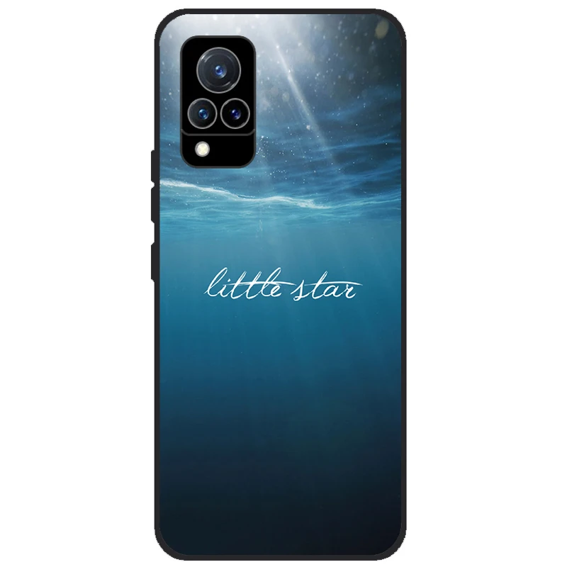 Для Vivo V21 5G Чехол V 21 Силиконовая задняя крышка для телефона V2050 VivoV21 Чехлы Мягкий