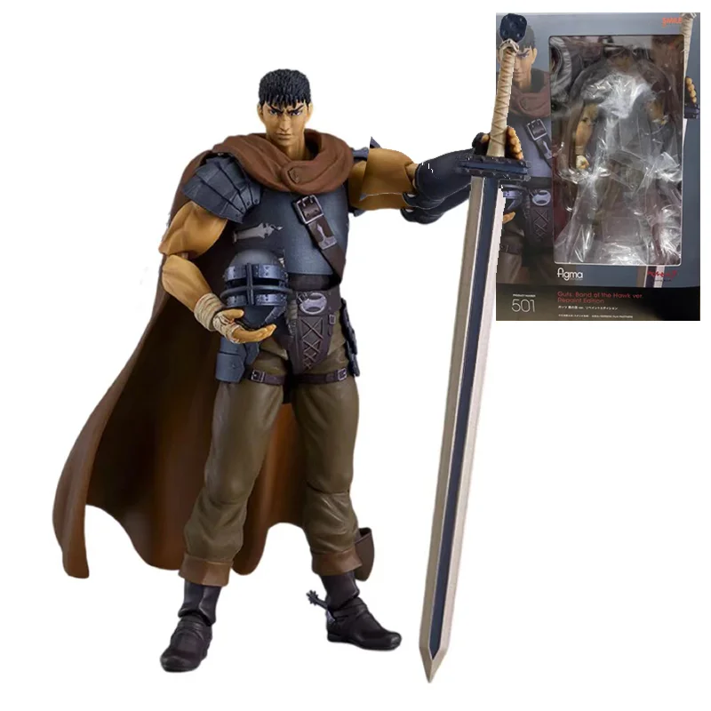 

100% Original Figma 501 Movie Berserk The Golden Age Arc Guts Band Of The Hawk ver In Stock Anime Action Collection Figures Toy