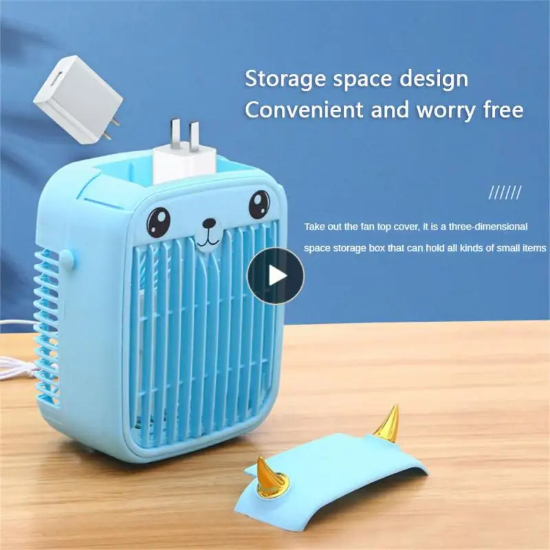 

Desktop Silent Small Fan Usb In-line Startup Cartoon Household Foldable Fan Desktop Usb Silent Cartoon Electric Fan Foldable Fan