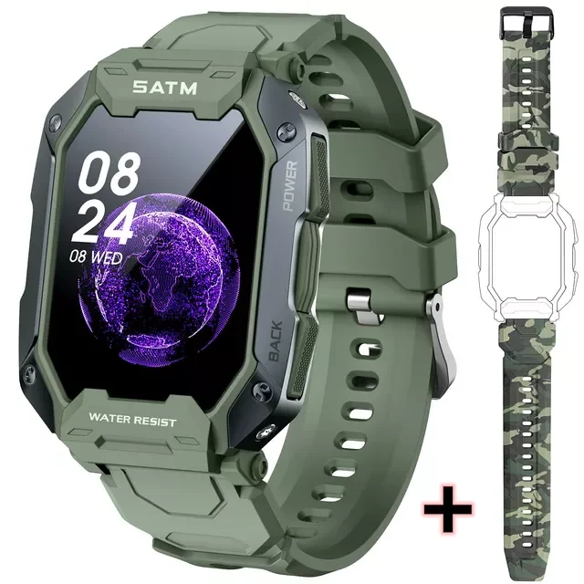 

Мужские Водонепроницаемые умные часы с измерением пульса и шагомером, 380 мАч