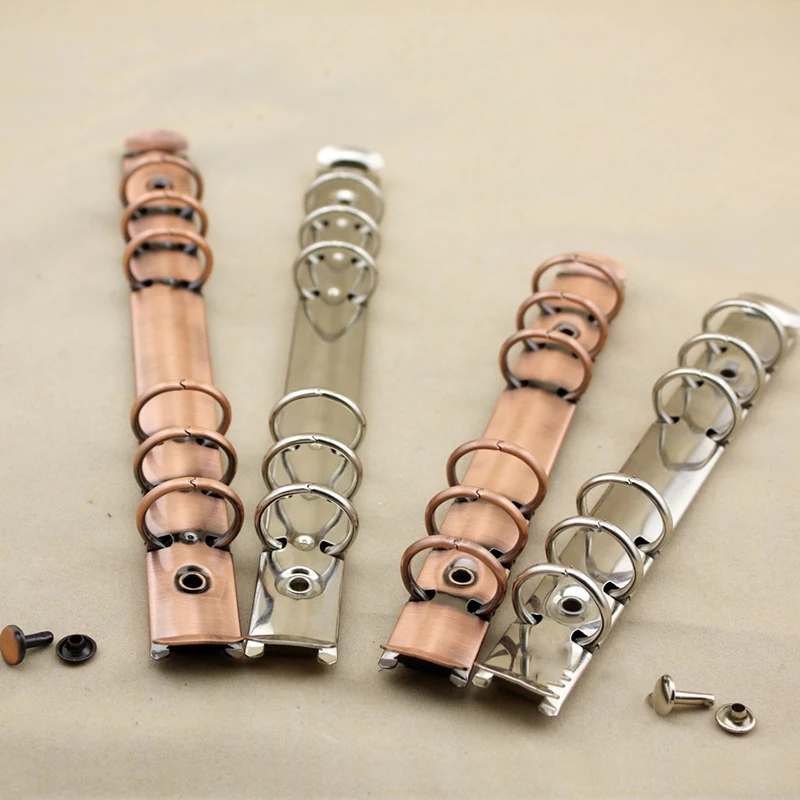 

1pc A6 Metal Spiral Binder 6 Rings Stationary Notebook Folder Clips DIY Album Scrapbook Clips Ring Binder Circle Office Supplies