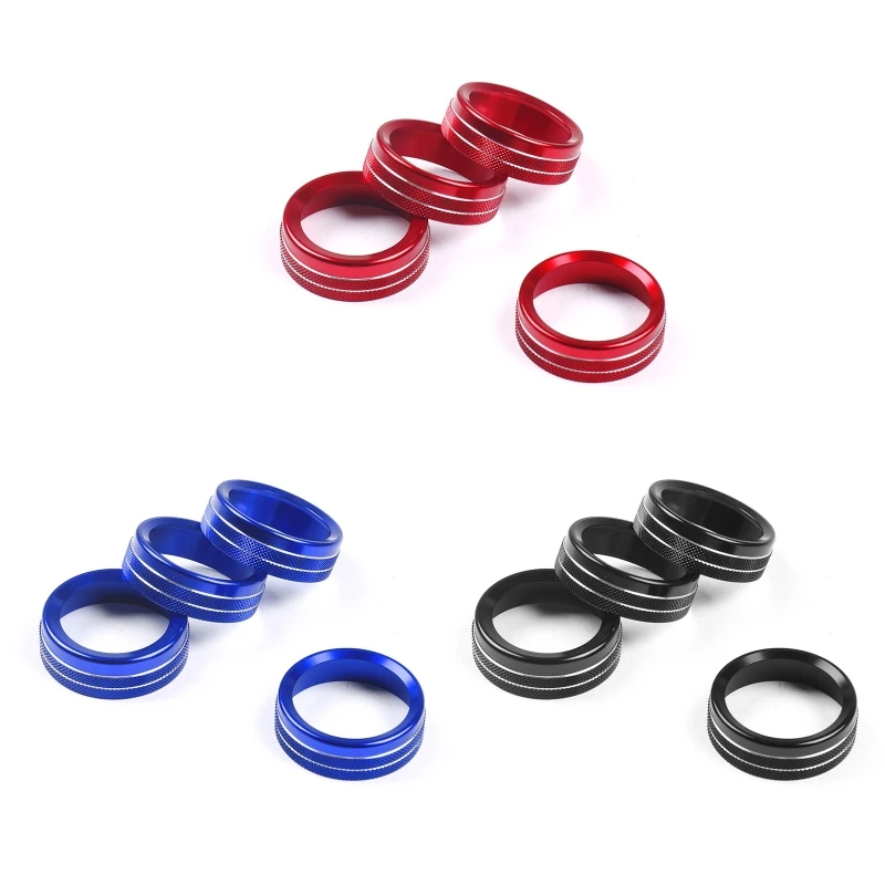 

Stylish Knob Ring forTacoma 2016-2021 Air Conditioner Trim Cover Set of 4