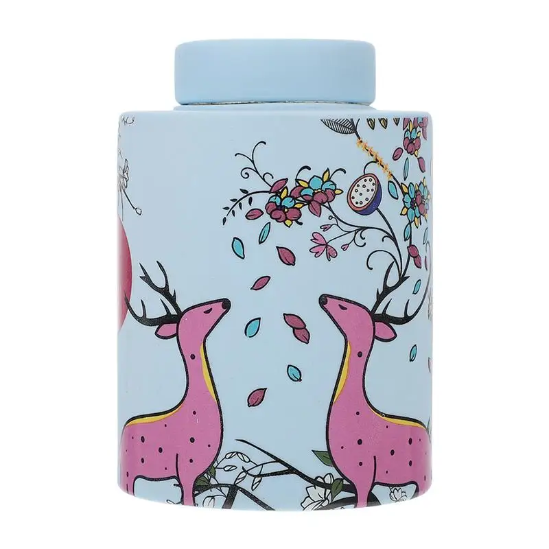 

1Pc Household Airtight Ceramic Storage Jar Kitchen Supply Small Tea Pot