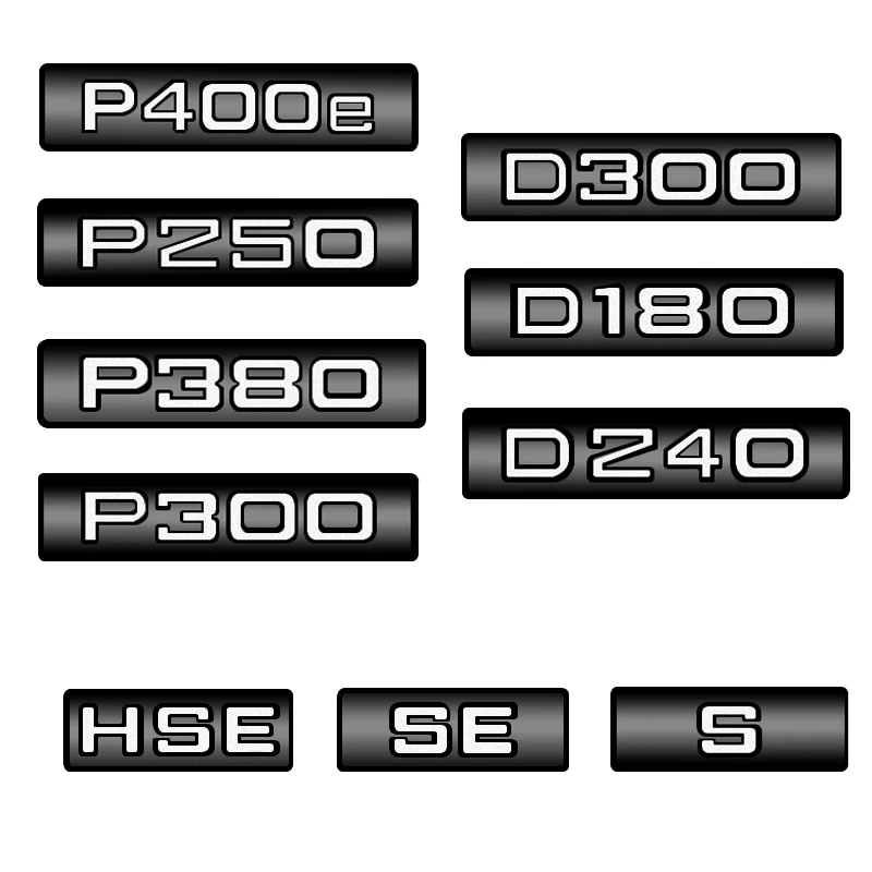 Металлическая наклейка эмблема для Land Rover Range Rover Velar D180 D240 D300 P250 P300 P380 P400e S SE HSE