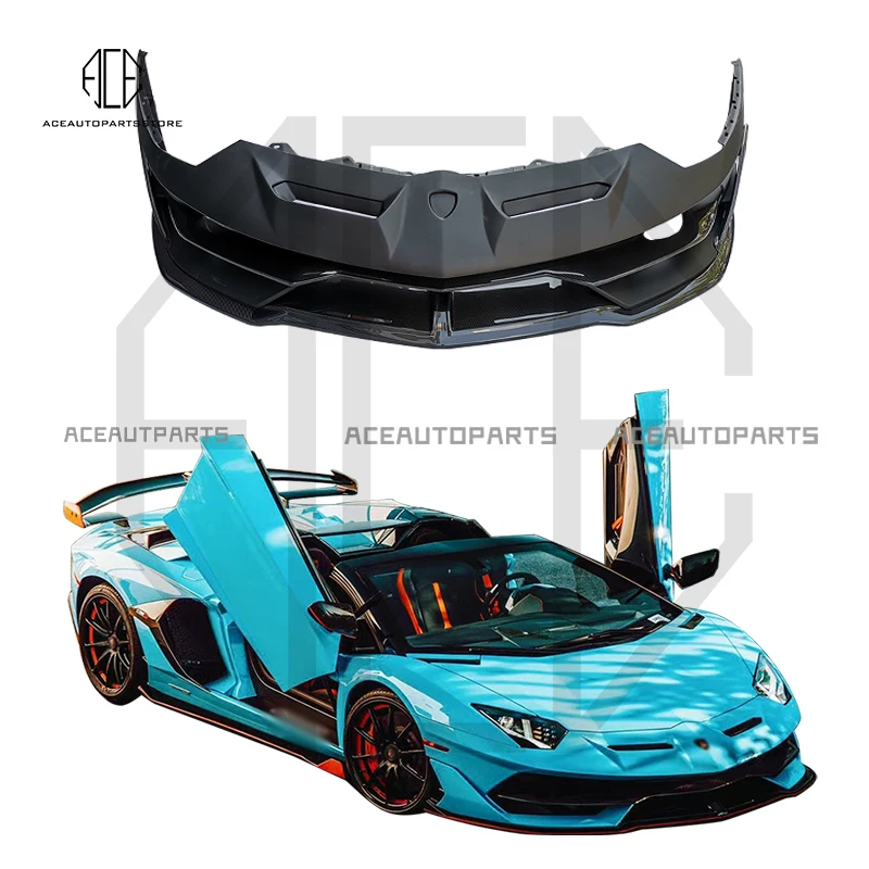 

Передний бампер из стекловолокна или полууглеродного волокна для Lamborghini штору LP700 LP720 в стиле SVJ
