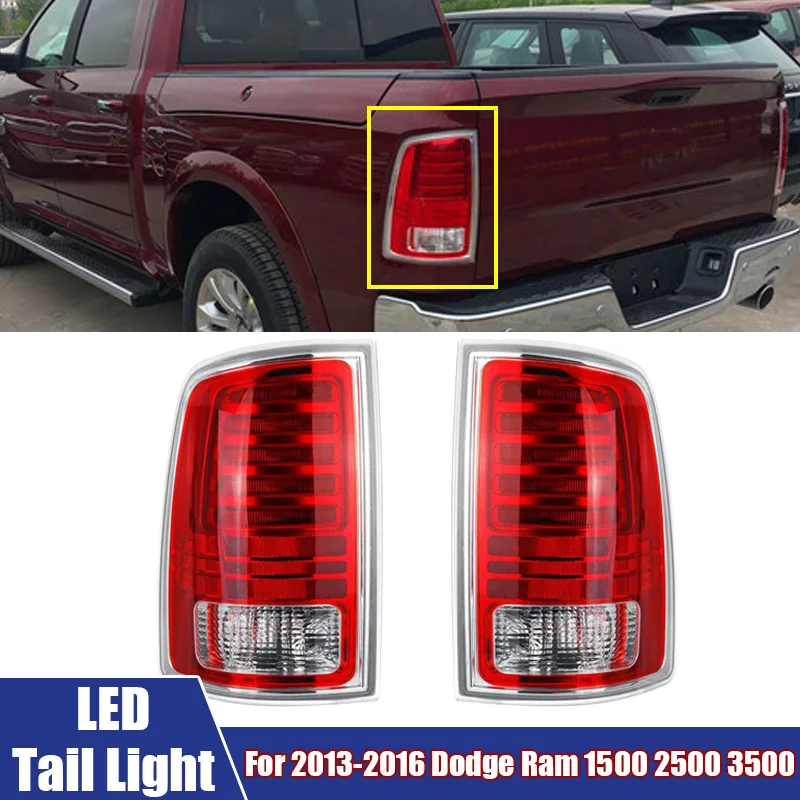 

High Quality Car LED Tail light For Dodge Ram 1500/2500/3500 2017-2018 Pickup Car Rear Bumper Stop Brake Lamp Housing With Bulbs