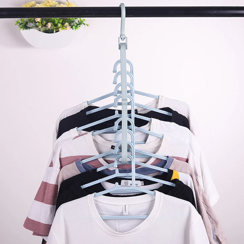 

Newest 9 in 1 Pant rack shelves Clothes Hangers Multi-functional Wardrobe Rotating Hanger Clothes organizer Drying Racks