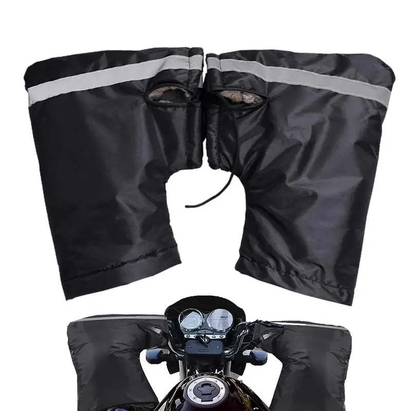 

Теплые перчатки на руль 1 пара, перчатки на руль скутера для мотоцикла, защитные перчатки для езды на мотоцикле, светоотражающие перчатки для квадроциклов