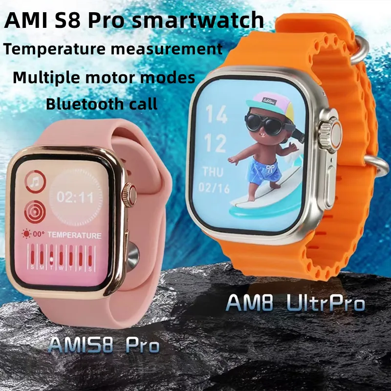 

I8 Smartwatch Heart Rate Blood Pressure Body Temperature Sleep Monitoring Suitable For Apple Android Phone Wristband Smartwatch