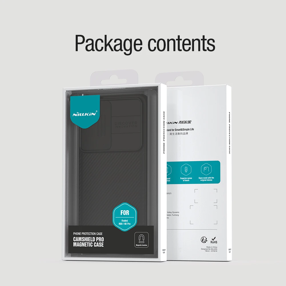 Nilkin for Xiaomi POCO F5 Pro Case Nillkin Magenetic Wireless Charger Slide Camera Protection Lens Protect Privacy  Back Cover