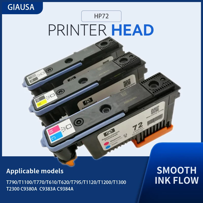 

Printer Head HP72 Print Head For HP T795 T1120 T1200 T1300 T2300 T790 T1100 T770 T610 T620 C9380A C9383A C9384A Printhead