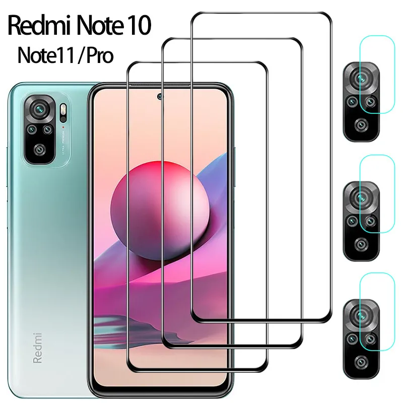 

9H Glass Protector for Redmi Note 10 cristal redmi note 11 10 s tempered glass for redmi note10 pro 5g 11s 10s redmi note 10 pro