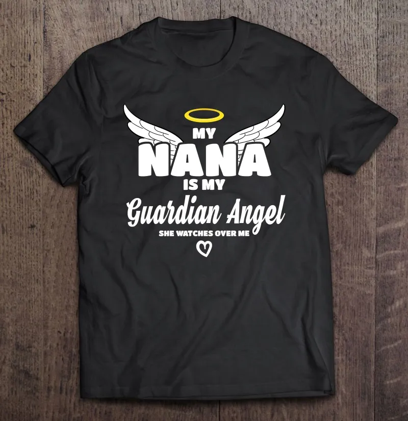 

Моя бабушка-мой ангел-хранитель, она смотрит на меня в памяти, Мужская футболка, аниме блузка, рубашка, Спортивная Мужская хлопковая футболк...