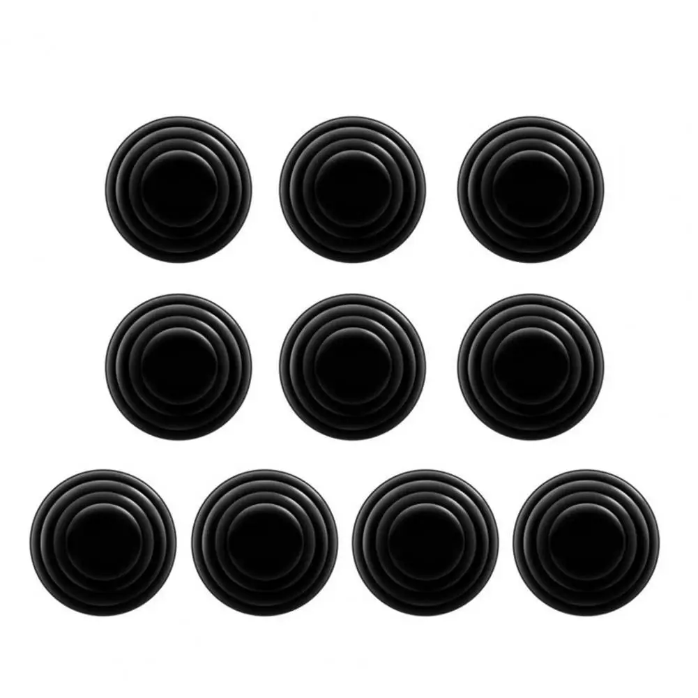 

10Pcs Sticker Absorber Useful Black Resilient Car Door Soundproof Buffer Pier for Van Door Buffer Shock Absorber