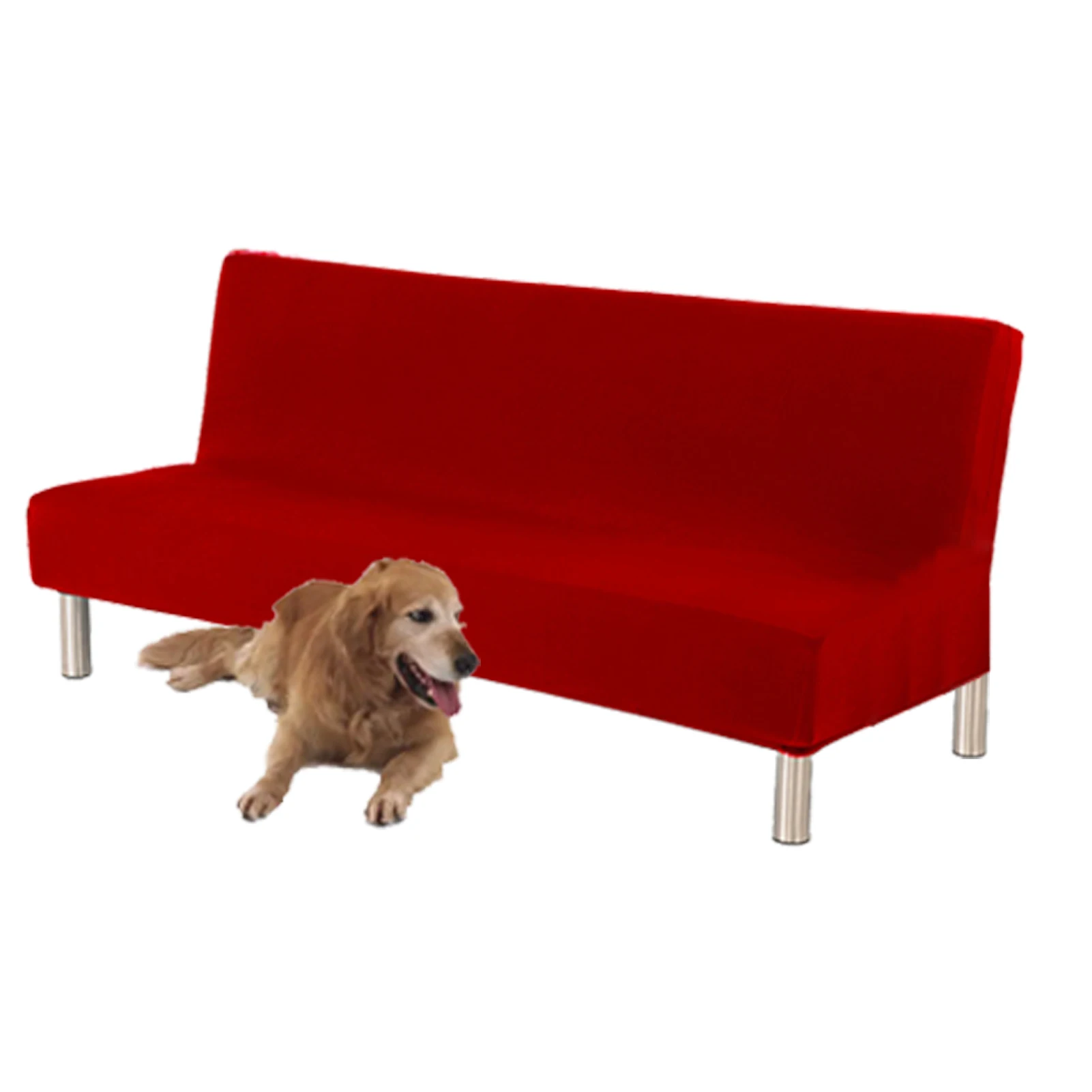 

Armless Futon Cover Stretch Futon Couch Cover Futon Mattress Cover Couch Cover No Arms Sofa Bed Dust Protection Elastic