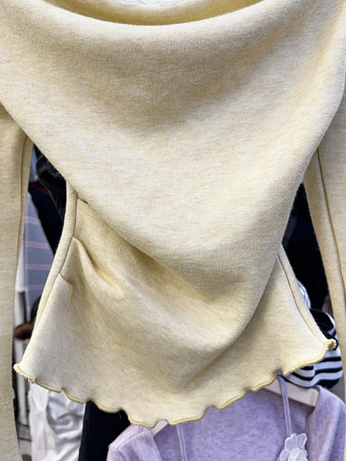 Neploe 2024 осенне-зимний свитер с объемным цветком и подвесным воротником женский