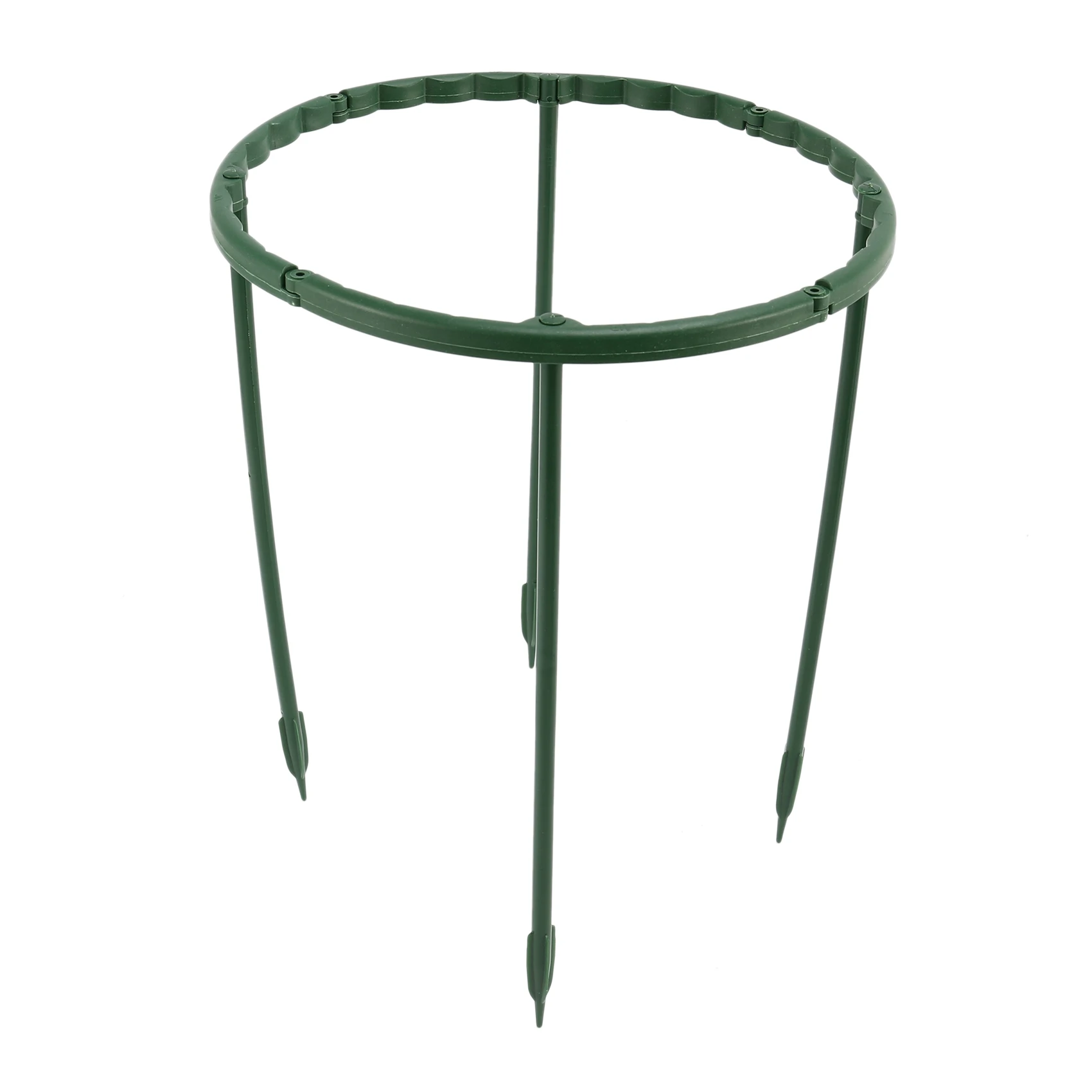 

12PCS Plant Support Stakes Upgrade Double-Deck Spliceable Half Round Plant Support Ring for Tomato Indoor Plant Stake
