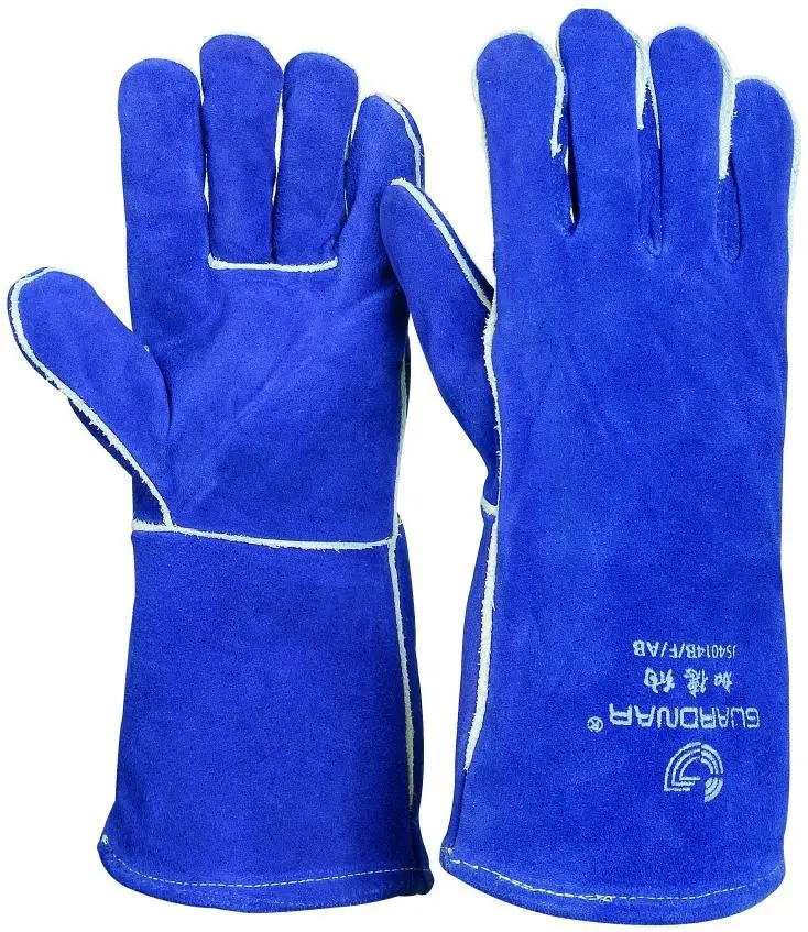 

Leather Welding Gloves Long Protective Fireproof Non-slip Thickened Cowhide Non-slip Durable Maintenance Work Gloves