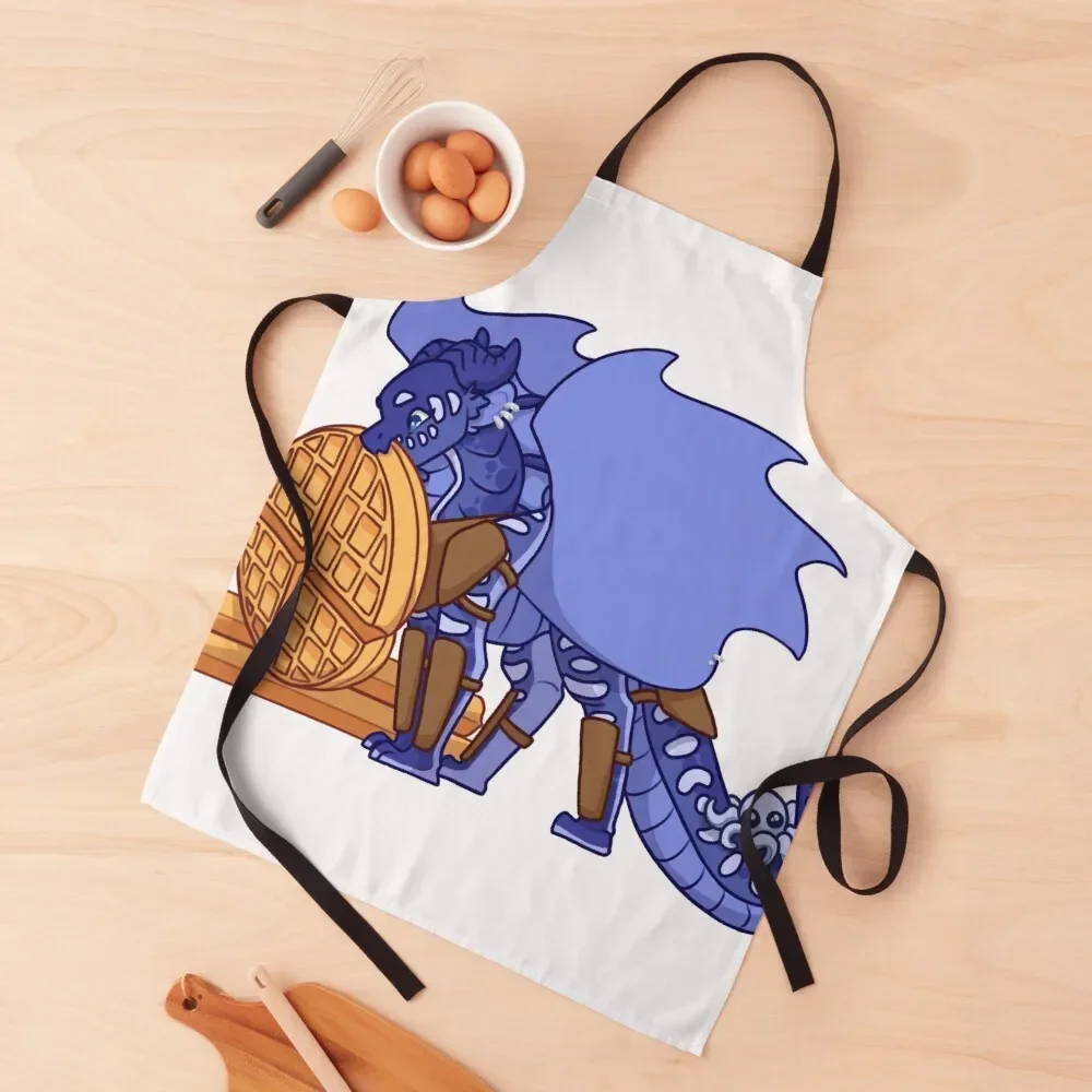 Фартук цвета индиго с вафлями. Новинки для кухни и дома. Детская кухонная одежда.