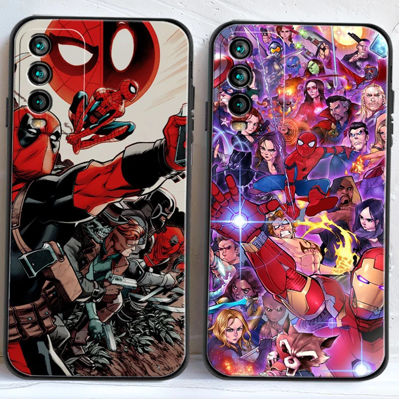 

Marvel Anime America Phone Cases For Xiaomi Redmi Note 9 7A 9A 9T 8A 8 2021 7 8 Pro Note 8 9 Note 9T Carcasa Soft TPU Coque