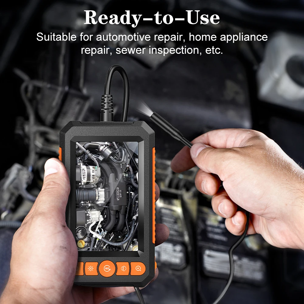 Цифровой Эндоскоп для осмотра автомобиля Водонепроницаемый Бороскоп ремонта