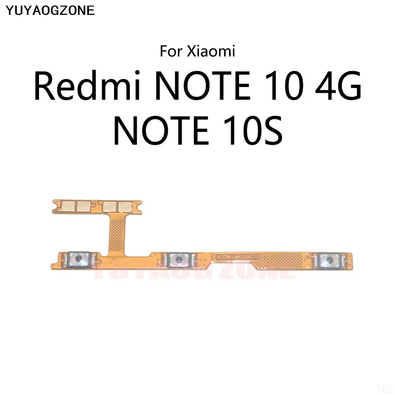 

Power Button Switch Volume Mute Button On / Off Flex Cable For Xiaomi Redmi NOTE 10 10S