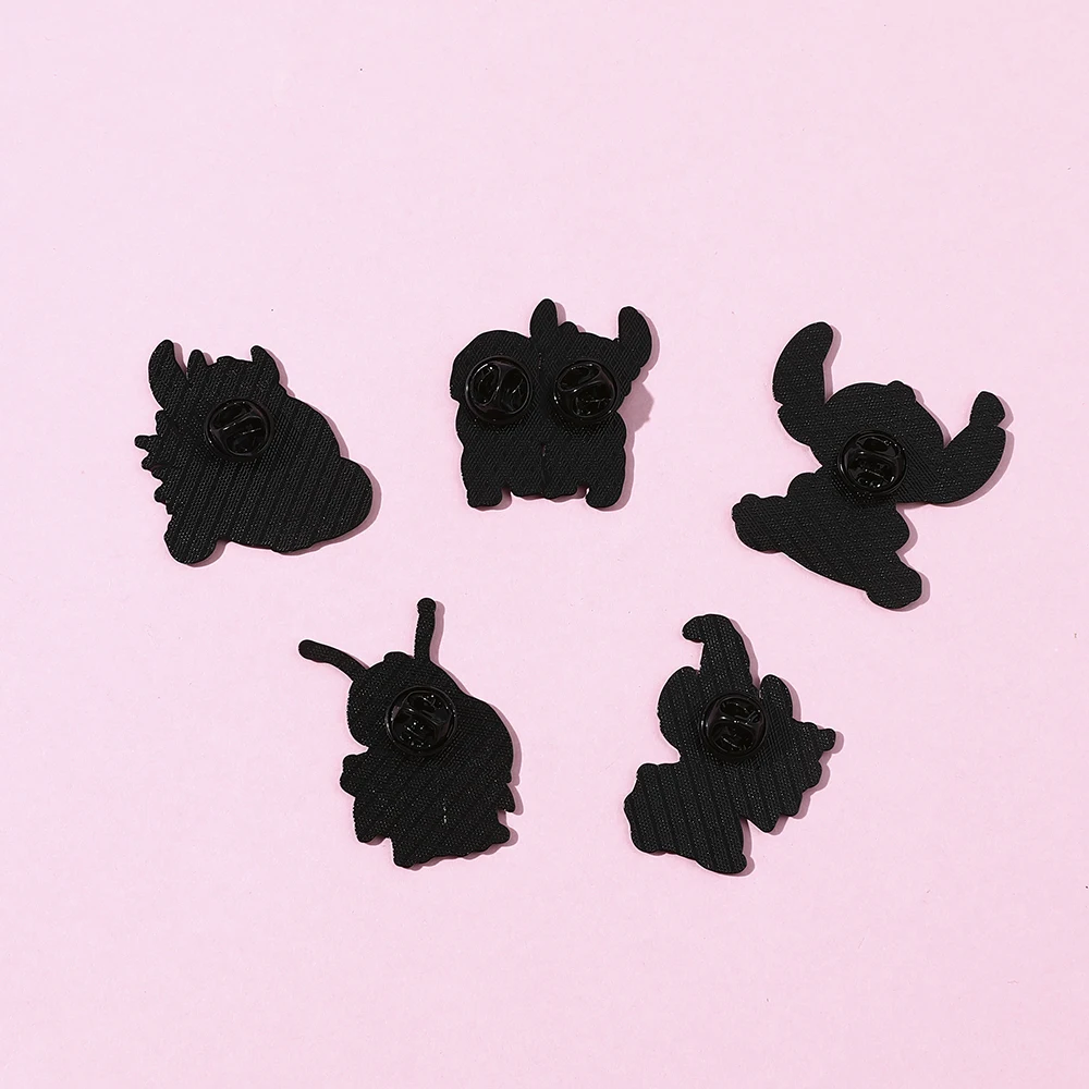 Эмалированные значки Лило и Ститч мультяшный Стич Значки для рюкзака броши Disney