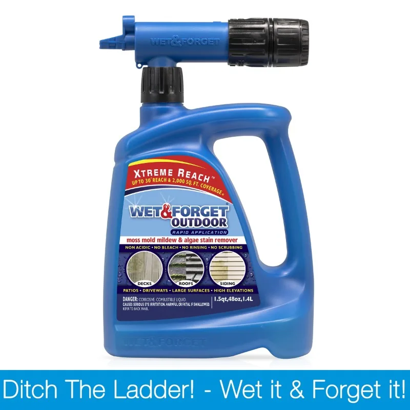 

Уличный Очиститель Поверхности Xtreme Reach, средство для удаления плесени и пятен с водорослей, 48 унций