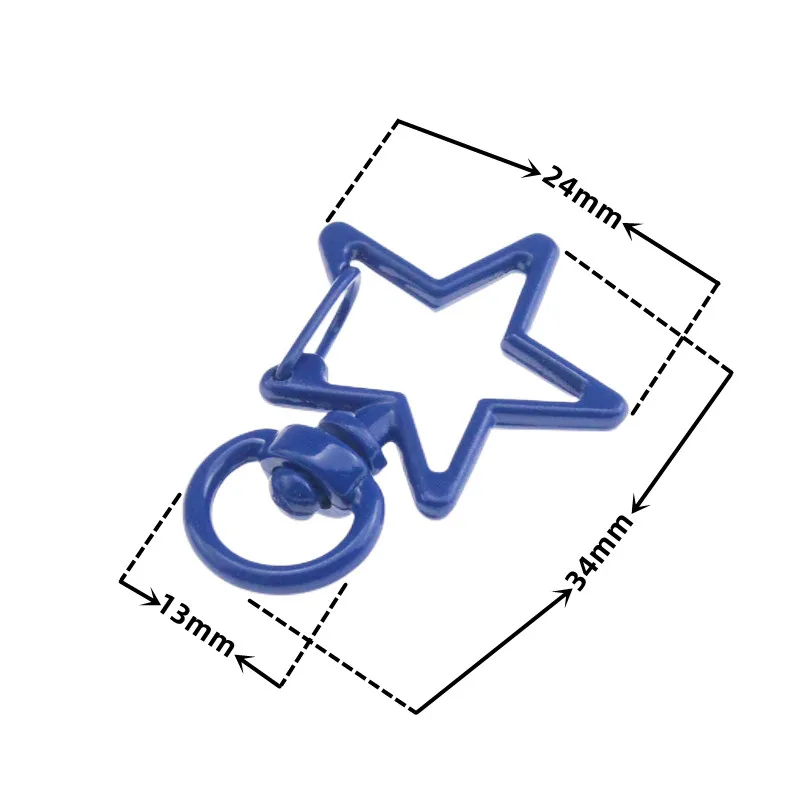 5-20 шт./лот вращающиеся брелки для ключей Поворотная пряжка с карабином