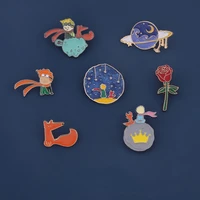 the little prince anime cartoon brooch metal badge student pin mens and womens clothing bag decoration